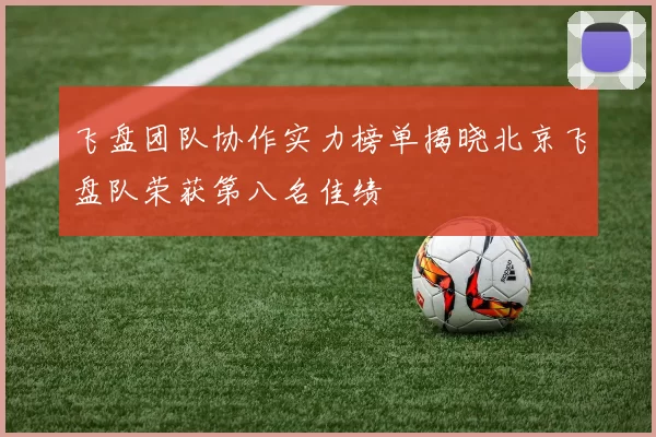 飞盘团队协作实力榜单揭晓北京飞盘队荣获第八名佳绩